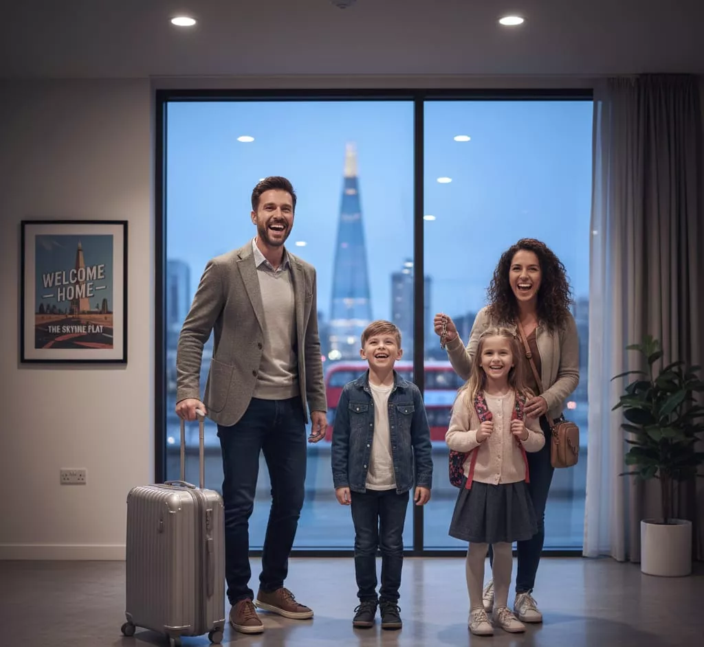 Guests arriving at a guest-ready short let in Knebworth