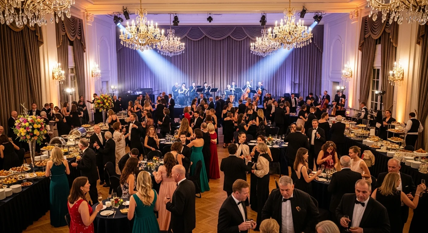Galas & awards tables dressed with pressed event linen